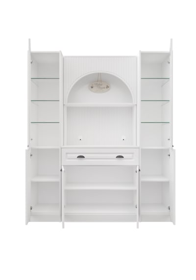 Guneystore Armoni Black Maxi Kahve Köşesi Komple Mdf Beyaz