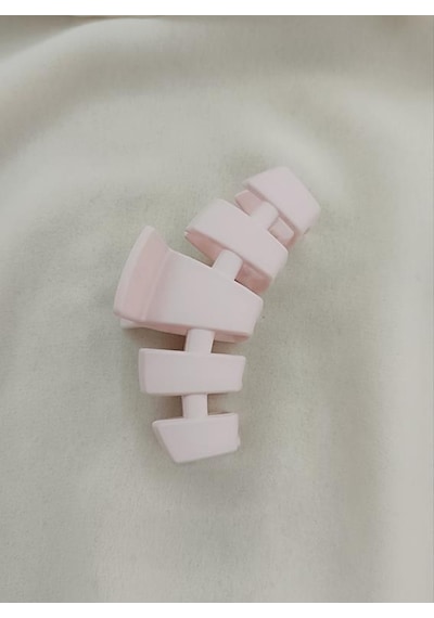 Mandal Toka Saç Aksesuarı 9 Cm İthal Ürün Saç Tokası Renk Açık Pembe Krem