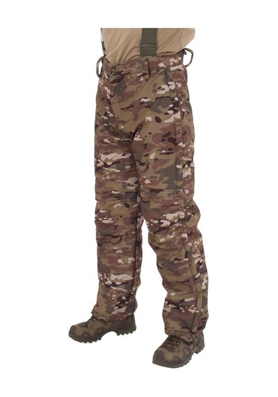 Hadpols Single Sword Softshell Su Geçirmez İçi Polarlı Salopet Pantolon Soğuk Koruma Zorlu Hava Kamp Giysisi Kamuflaj