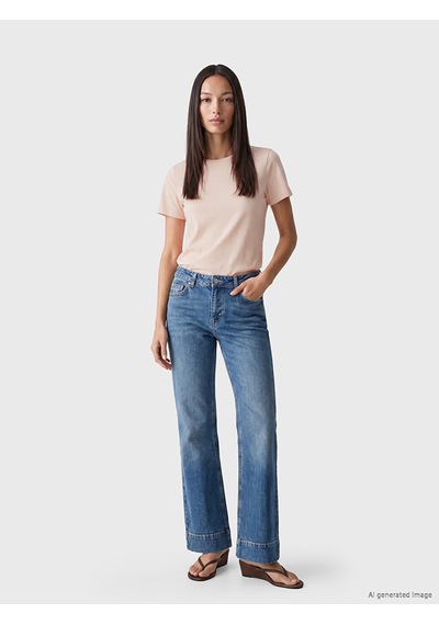 Lcw Everyday Pembe Bisiklet Yaka Dar Fit Kadın Tişört
