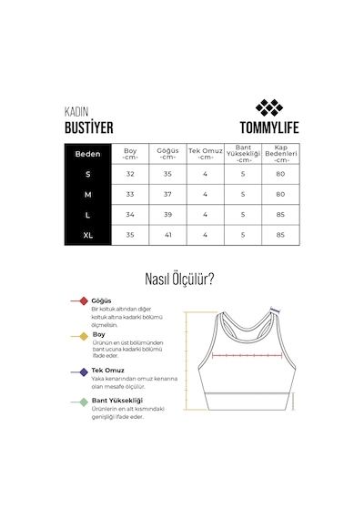 Tommy Life Koyu Mor Sırt Detaylı Askılı Dar Kalıp Kadın Büstiyer - 97254 Koyu Mor