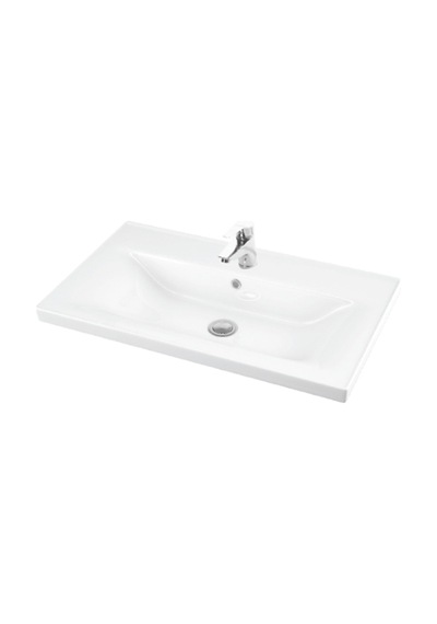 Çiğdem 80 Cm Atlantik Çam Mdf Seramik Lavabolu Asma Banyo Alt Dolabı
