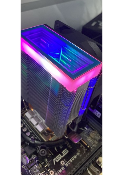 G20 İntel Ve Amd Uyumlu Cpu Soğutucu Rgb Fanlı 2 Bakır Borulu