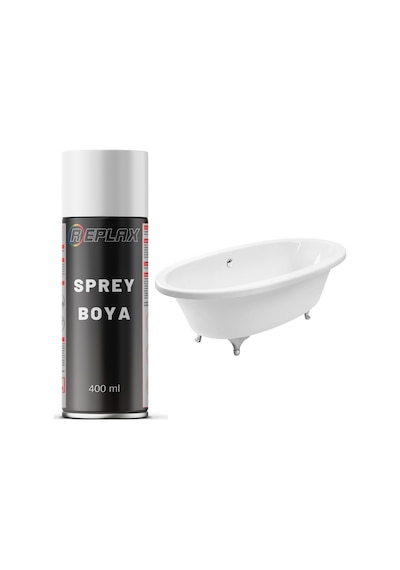 Beyaz Küvet Sprey Boyası Suya Dayanıklı 400 Ml.