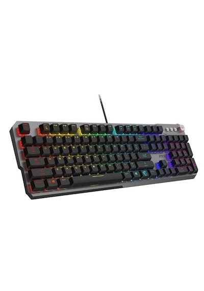Msı Strıke 600 Kailh Midnight Pro Silent RGB Oyuncu Q Klavye Msı Strıke 600 Kailh Midnight Pro Silent RGB Oyuncu Q Klavye