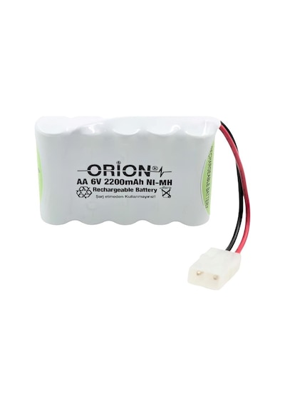 Orion AA 6 V 2200 mAh Kablo Ve Tamiya Soketli Şarjlı Pil