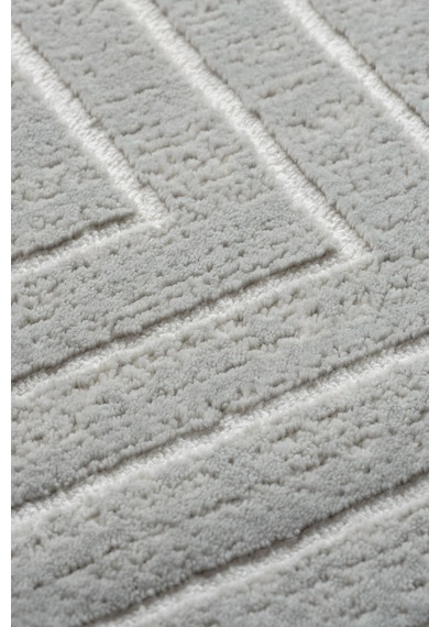 Mariesse Home Zen Koleksiyonu Bambu Dokulu Modern Sık Dokuma Halı - Salon Oturma Odası Halısı 0597a Gri