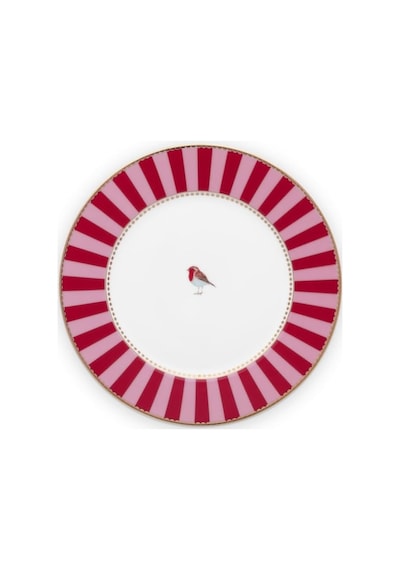 Pip Studio Love Birds Kırmızı Pembe Porselen Pasta Tabağı 17 Cm Diğer