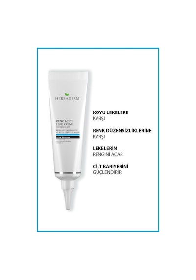 Herbaderm Yüz İçin Renk Açıcı Leke Kremi SPF30 55 ML