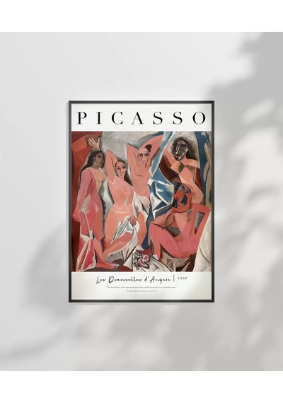 Çerçevesiz Poster Pablo Picasso Avignonlu Kızlar