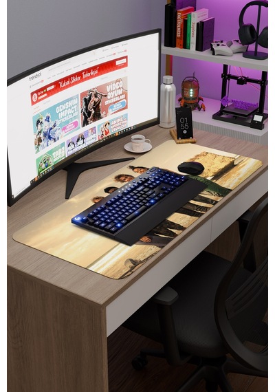 Outer Banks V4 90x40 Xxl Gaming Kauçuk Kaymaz Taban Mouse Pad Fare Altlığı