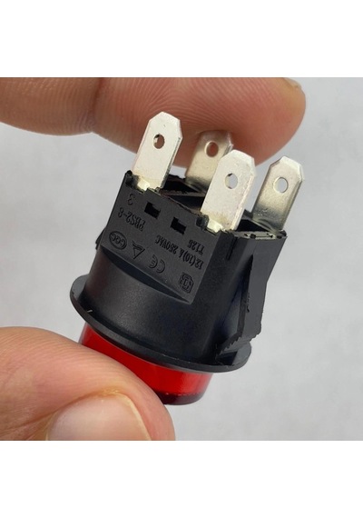 Ic-180n Buton Plastik 22mm 12v 4p Kırmızı