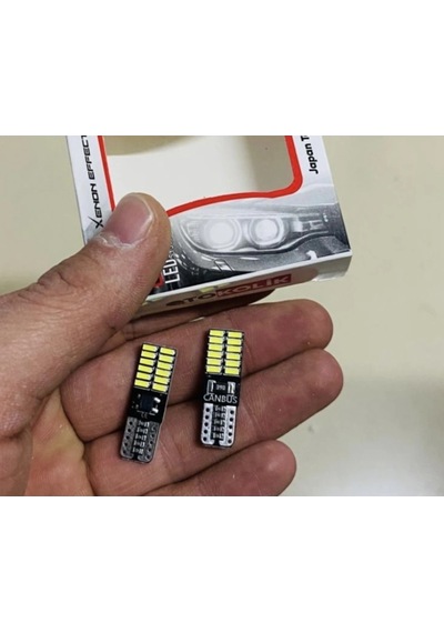 T10 Park Led Turuncu Oto Ampul Güçlü Işık, 12v