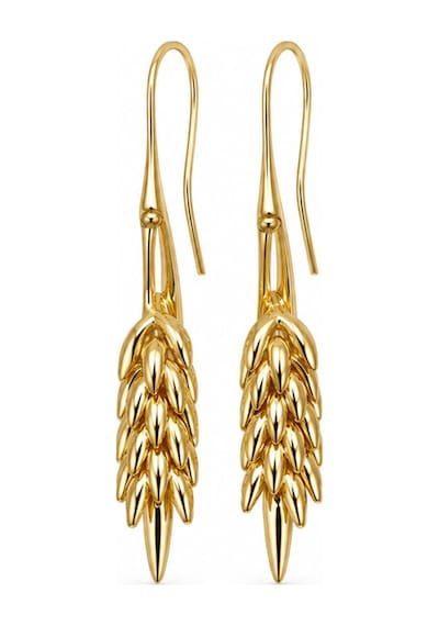 Bloom Collection Épi Başak Gold Çelik Altın Kaplama Küpe Altın Altın