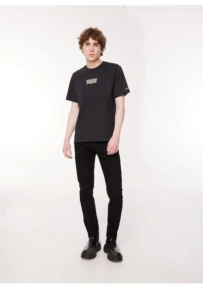 Levi's Levis Bisiklet Yaka Siyah Erkek %100 Pamuk T-shirt A2082-0147-2559 Siyah