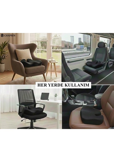 Destekli Visco Oturma Minderi Uzun Süreli Oturumlar İçin Ergonomik Tasarım Genel