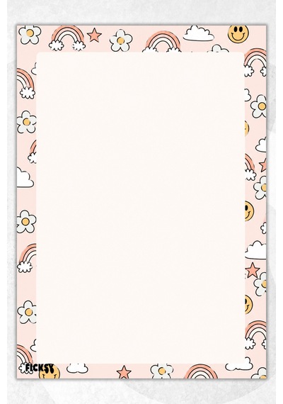 A4 Bloknot Çizgisiz Defter - 50 Yaprak - Memopad - Notepad - Not Defteri - Not Kağıdı - 4160 Çok Renkli