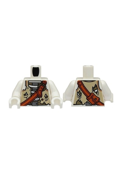 Minifigür Parçaları: Torso, Vücut, Gövde: 973pb5154c01 Iskeletor Korsan Pirate