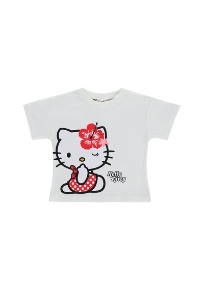 Hello Kitty 2-5 Yaş Tişört - Kırık Beyaz