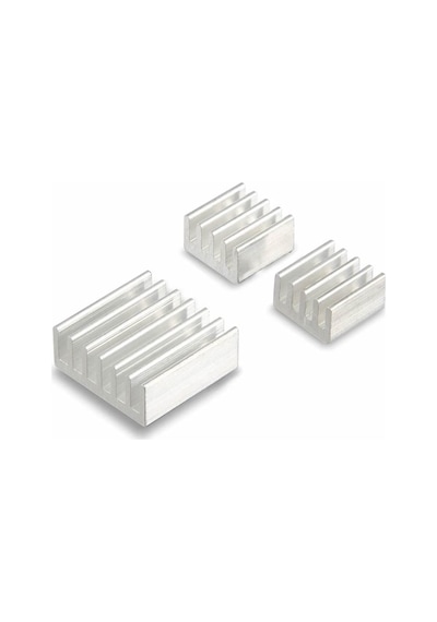 3 Adet Aluminyum Metal Soğutucu Blok Raspberry Pi Termal Etiket Gümüş Renk Radyatör Amfi Led En Standart