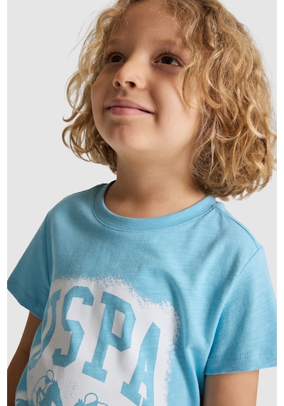 U.S. Polo Assn. Erkek Çocuk Aqua Tişört 50327044-vr007