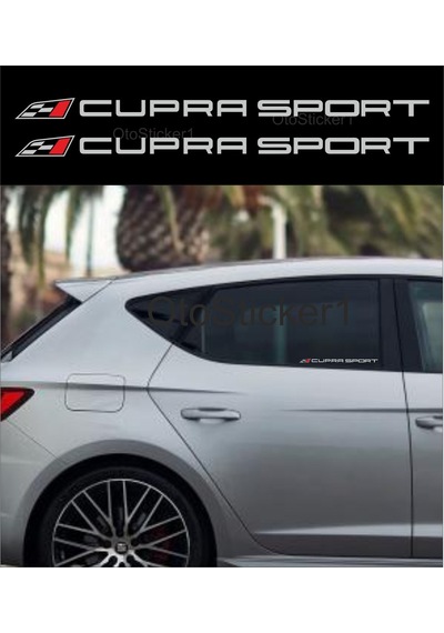 Oto Sticker Seat Cupra Sport Sticker 2 Adet 27X1.5Cm Araba Sticke