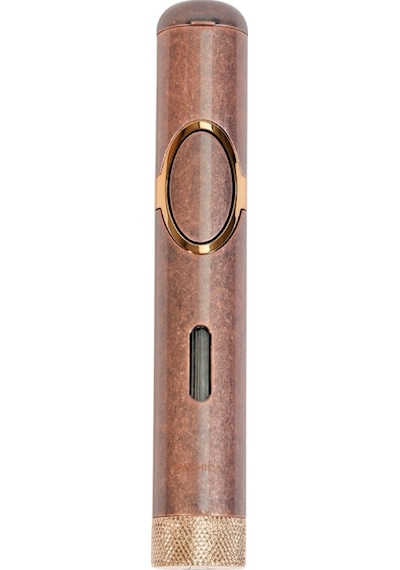 Parmida Tek Torch Pürmüz Delicili Bronz Metal Puro Çakmağı - Tr9518