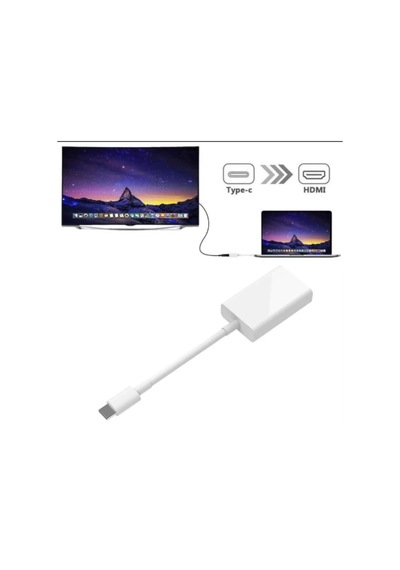 Type-c To Hdmı Çevirici Dönüştürücü Kablo Type-c Den Tv-monitör Projeksiyona Görüntü Aktarım
