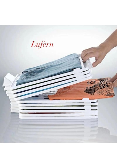 Özel Tasarıım T-shirt Düzenleyici Aparat Gömlek Elbise Dolap Organizer Katlama Bavul Pratik Kıyafet Çok Renkli