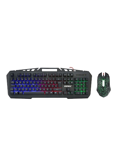 Everest KMX-99 Usb Gökkuşağı Zemin Aydınlatmalı Q Oyuncu Klavye Mouse Set