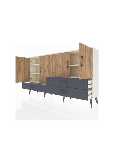 Arges Konsol 5 Raflı 3 Çekmeceli 4 Kapaklı 176x30x99 Aytaşı-çam/antrasit Atlas Çam/antrasıt - Aytası Arges Konsol 5 Raflı 3 Çekmeceli 4 Kapaklı 176x30x99 Aytaşı-çam/antrasit Atlas Çam/antrasıt - Aytası