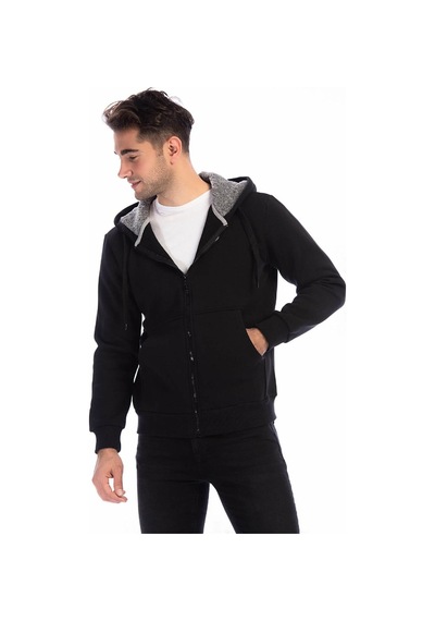 1033 Dewberry Erkek Sweatshırt-siyah