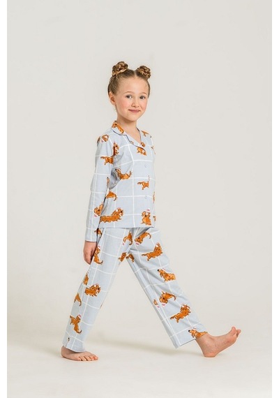 Roly Poly 3908-g Kız Çocuk Pijama Takım Mavi