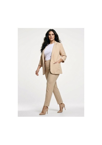 Hanezza Yeni Sarap Rengi Kadın Blazer Ceket Büyük Beden Takım Elbise Uyumlu Krem V1 - 5553107 Krem V1 Hanezza Yeni Sarap Rengi Kadın Blazer Ceket Büyük Beden Takım Elbise Uyumlu Krem V1 - 5553107 Krem V1