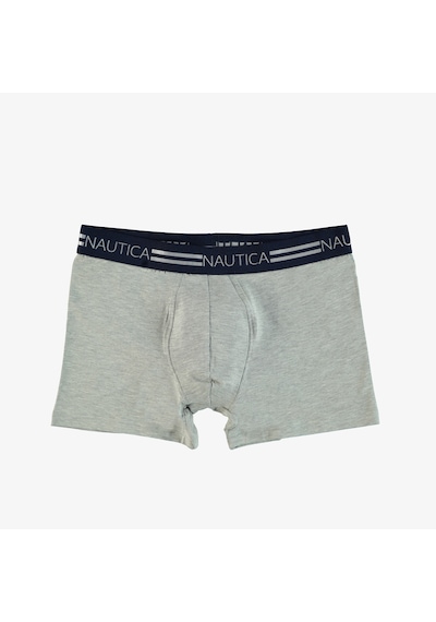 Nautica 3'lü Erkek Renkli Boxer Beyaz