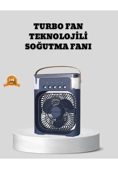 Home Sessiz Çalışan Turbo Fan Güçlü Hava Akışlı Masa Üstü Vantilatör