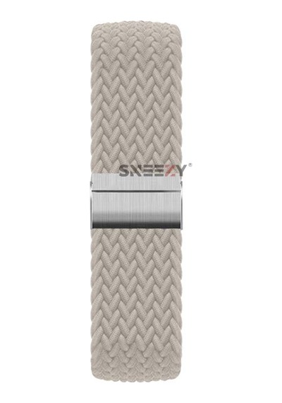 Sneezy Huawei Watch Gt6 41mm İle Uyumlu Metal Klips Solo Fiberlink Kumaş Örgü Kordon