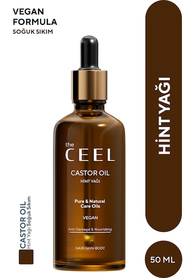The Ceel Saf Hint Yağı Castor Oil Soğuk Sıkım 50 ml