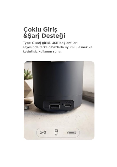 Bluetooth Hoparlör Sd Usb Destekli Taşınabilir Speaker D24 Pembe
