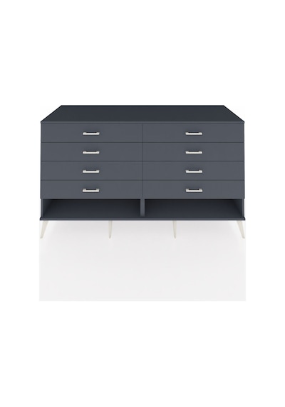Kronos Konsol 8 Çekmeceli 176x59x99 Antrasit-antrasit Antrasit-antrasit