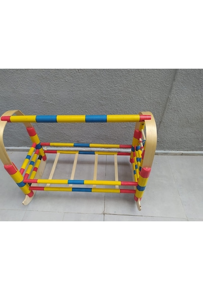 Bengimobilya Beşik Bebek Natüre Hamak El Yapım Hafif Sağlam Doğal Ağaç Demonte (486068191) Çok Renkli