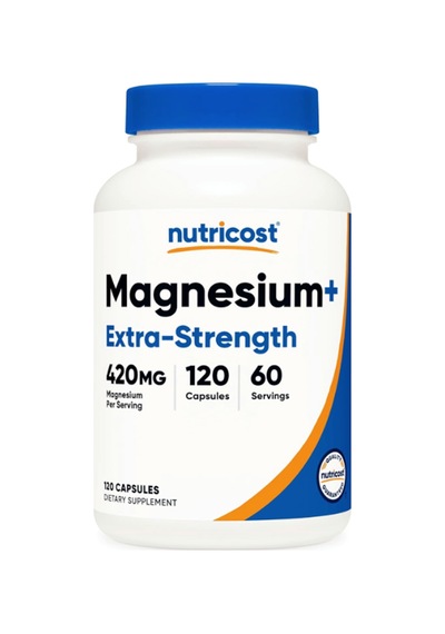 Nutricost Magnesium+ Extra Strength 420mg, 120 Capsules - 60 ...