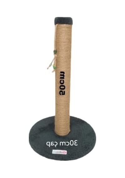 Yuvarlak Taban Kedi Tırmalama Tahtası, 52cm, Antrasit