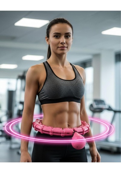 Masajlı Akıllı Hula Hoop Ayarlanabilir Fitness Çemberi, Tek Ebat, Uczzzyp26sporaleti-4, Çok Renkli