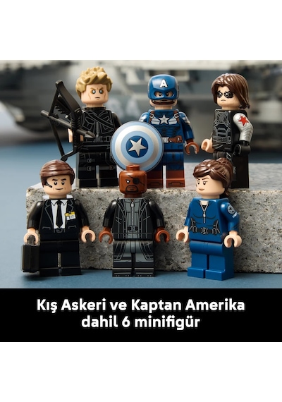 LEGO® ǀ Marvel S.H.I.E.L.D. Helikoptaşır 76354 - Yetişkinler için 6 Minifigür İçeren Koleksiyonluk Model Yapım Seti (3057 Parça)