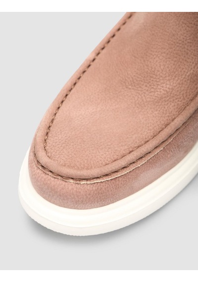 Cabani Taba Nubuk Erkek Loafer Ayakkabı Taba