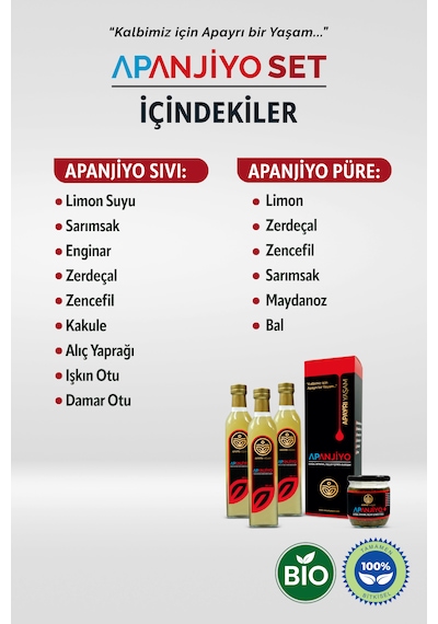 Apayrı Yaşam Bitkisel Apanjiyo Bio Kür Seti