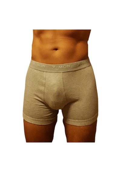  X-Man X-Man 703 Erkek Stretch Bacağı Saran Düz Renk Boxer