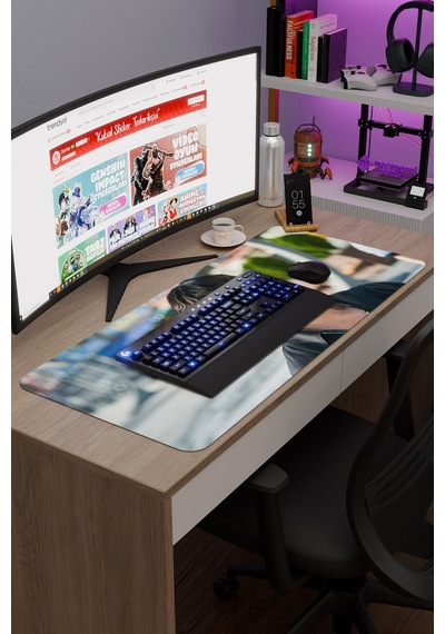 Mr Plankton K Drama Kdrama V4 90x40 Xxl Gaming Kauçuk Kaymaz Taban Mouse Pad Fare Altlığı