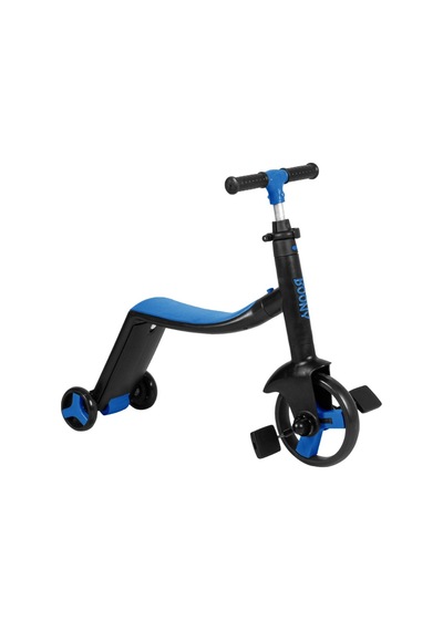Boony Mavi Çocuk Scooter- Bisiklet 1 Ürün 3 Özellik 50 Kg Taşıma Kapasiteli Mavi